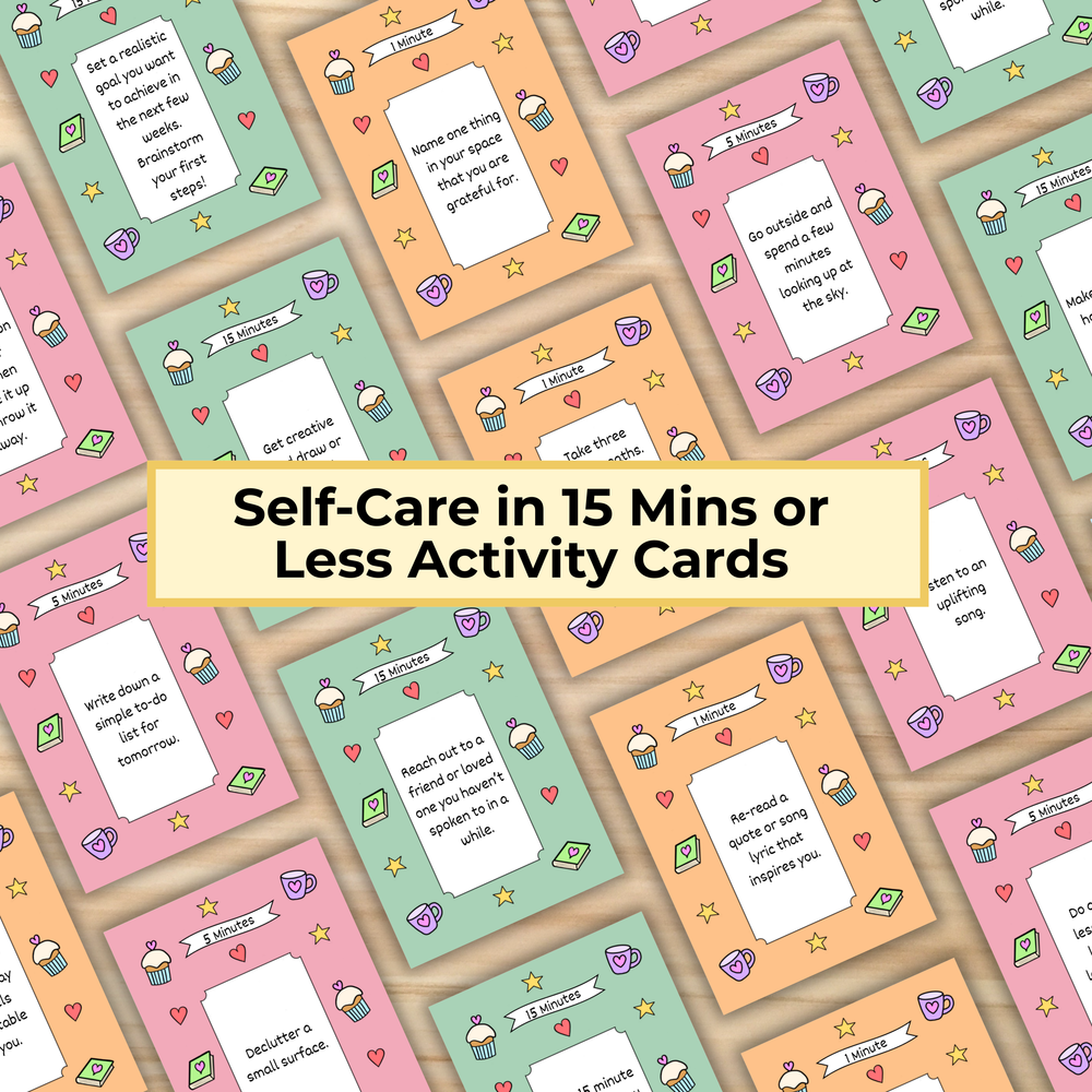 Self-Care in 15 Mins or Less Activity Cards